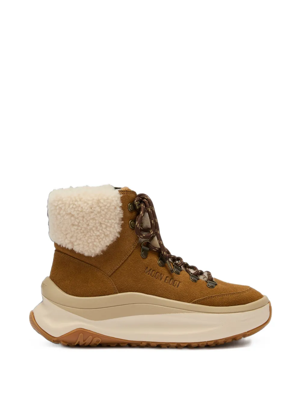 Moon Boot Moon247 City sherling mid brown sneakers - Marron Moon Boot Moon247 City sherling mid brown sneakers - Marron