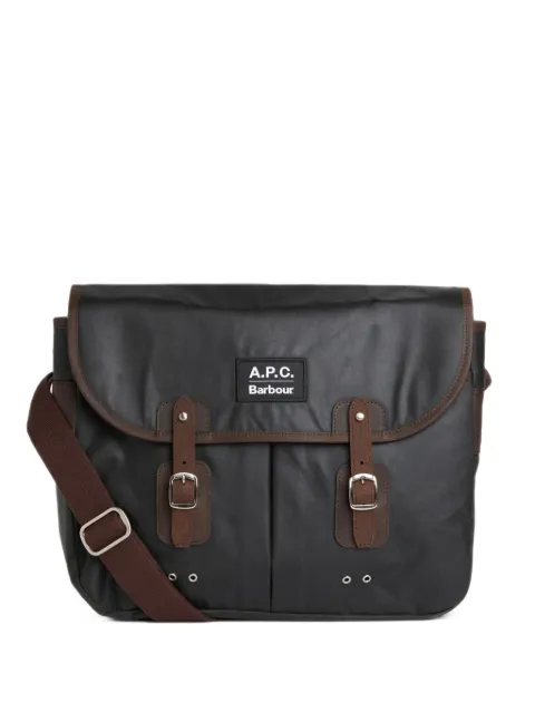 Barbour x A.P.C. buckle-fastening messenger bag