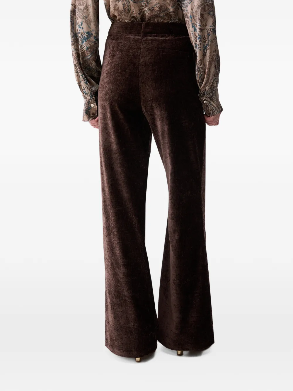 LIU JO Straight fluwelen broek Bruin