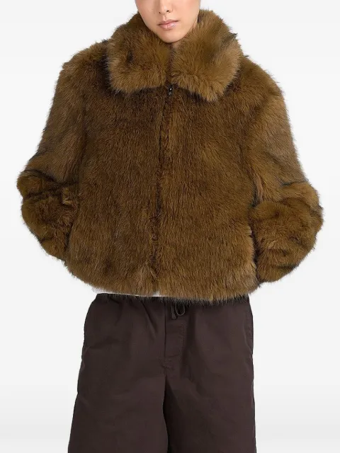 Canadian Alberta faux-fur collar jacket