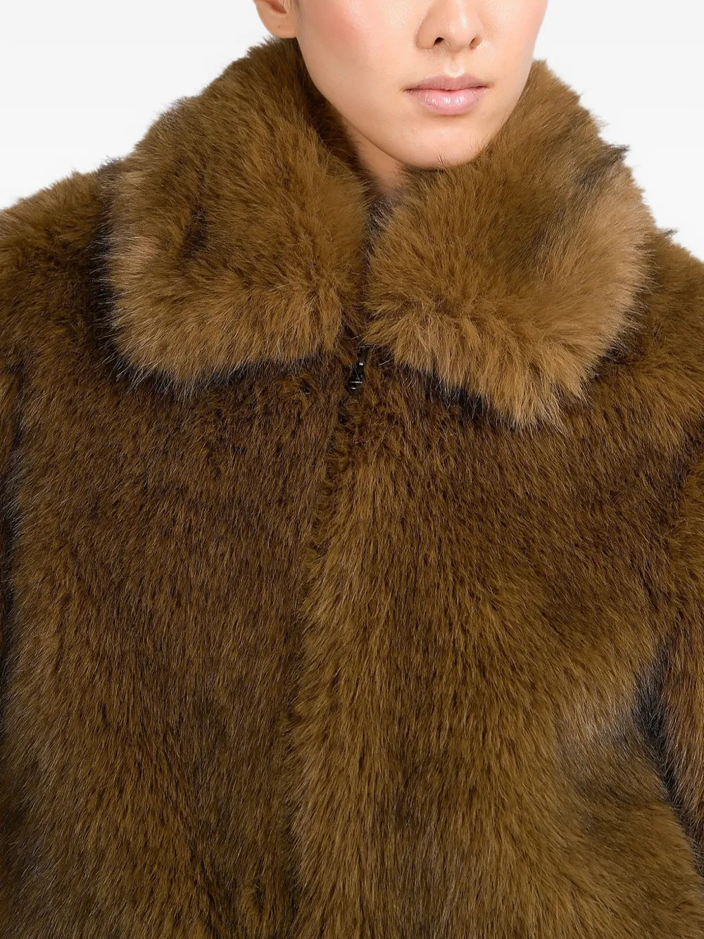 Canadian Alberta faux-fur collar jacket Bruin