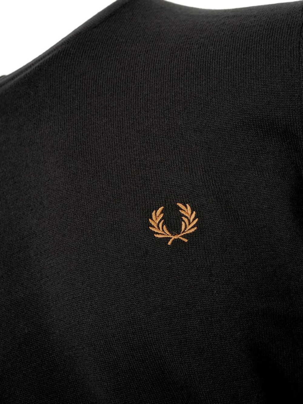 Fred Perry Klassieke trui met borduurwerk Blauw