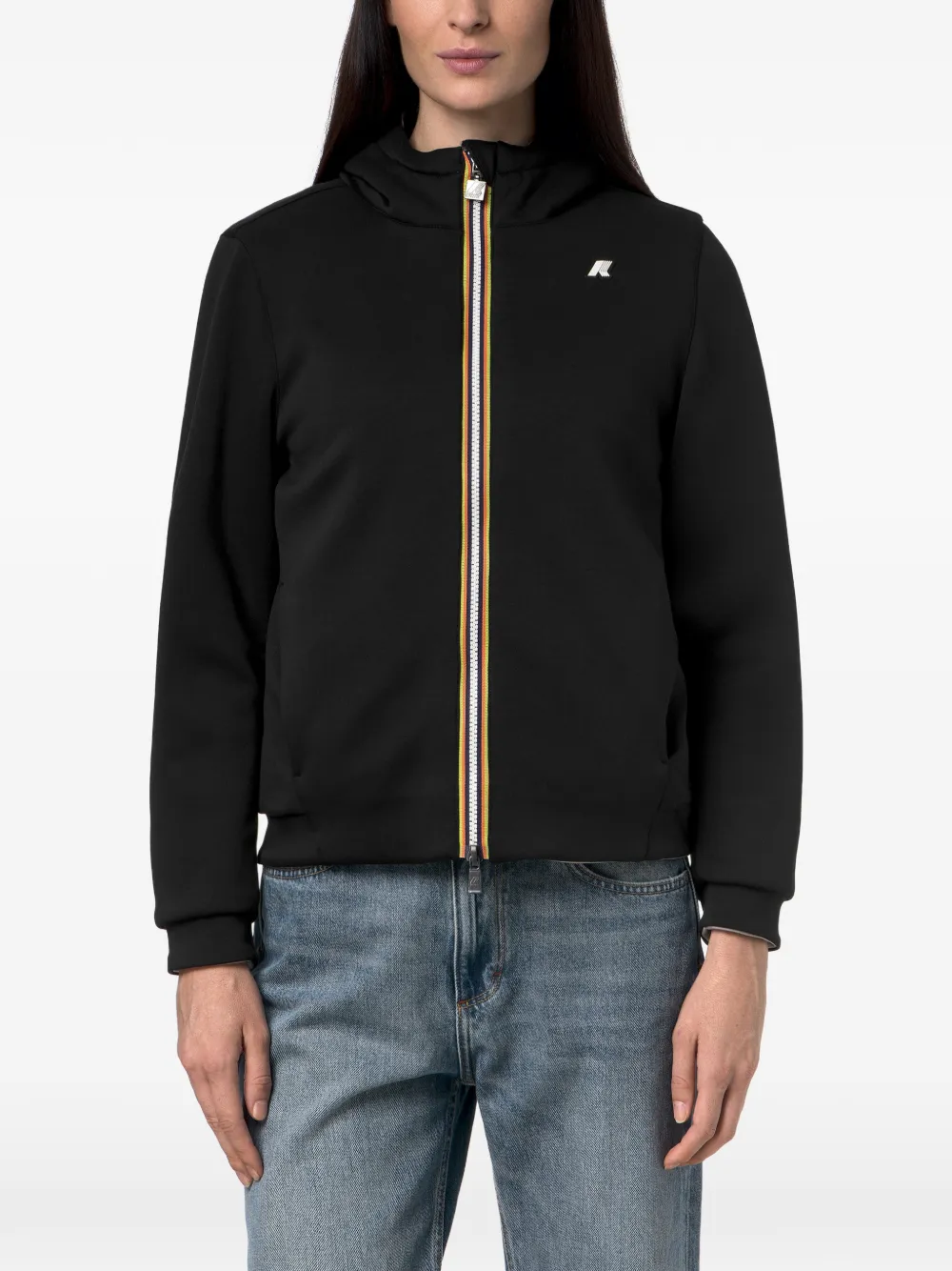 K-Way Omkeerbare hoodie Zwart