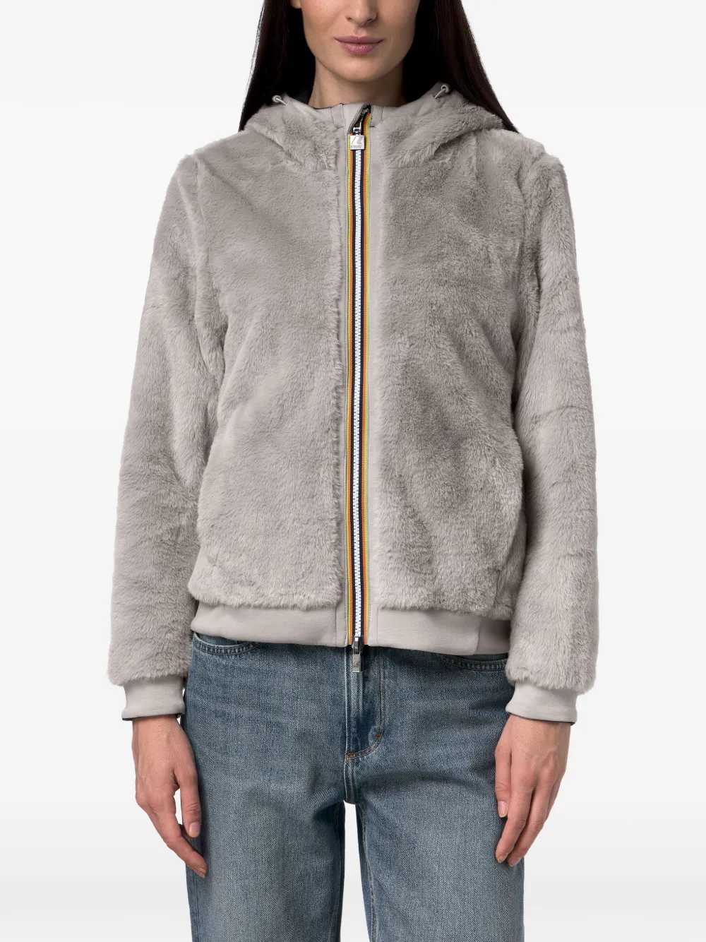 K-Way Omkeerbare hoodie Zwart