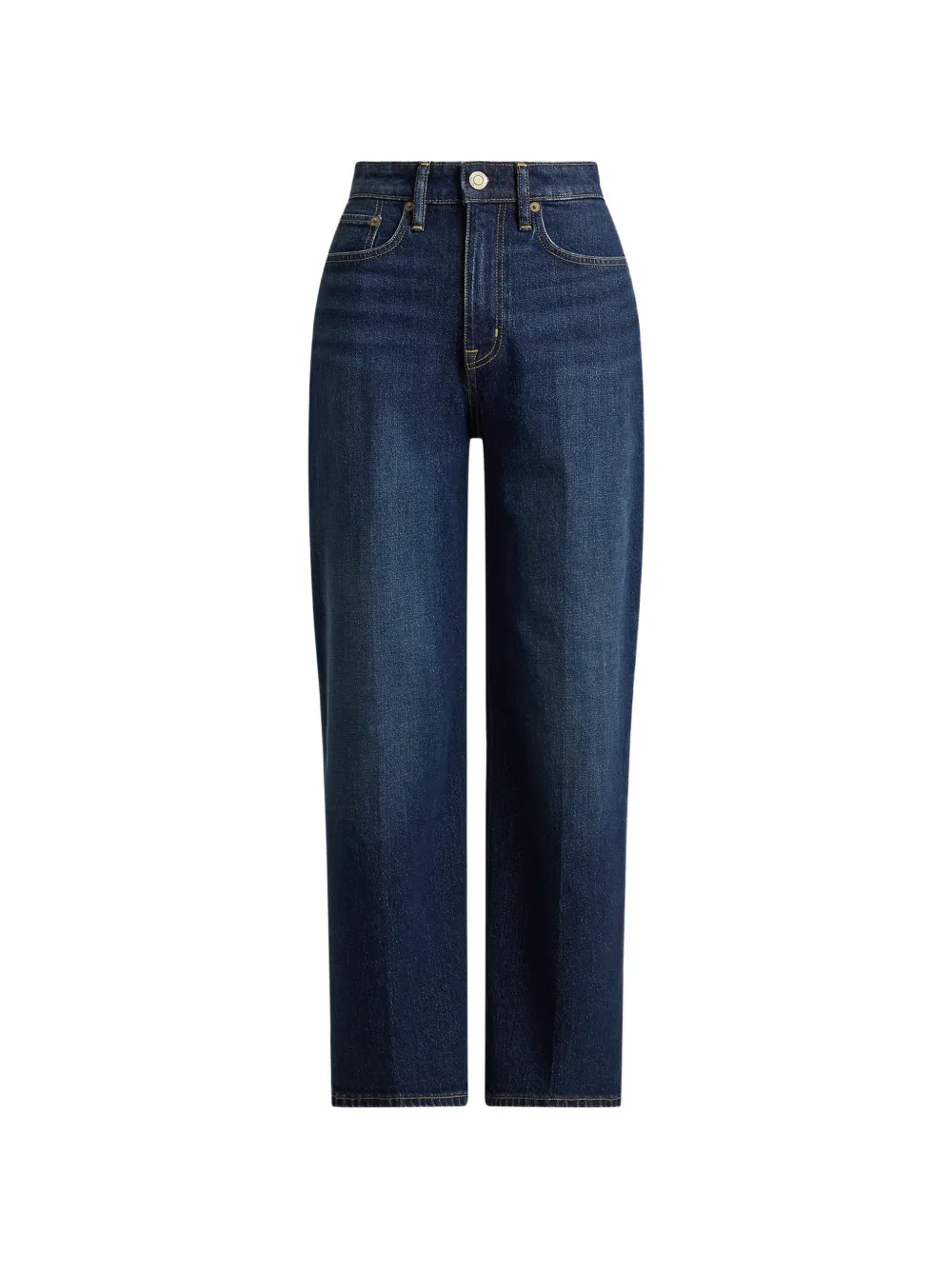 Lauren Ralph Lauren high-waisted straight-leg jeans - Blu