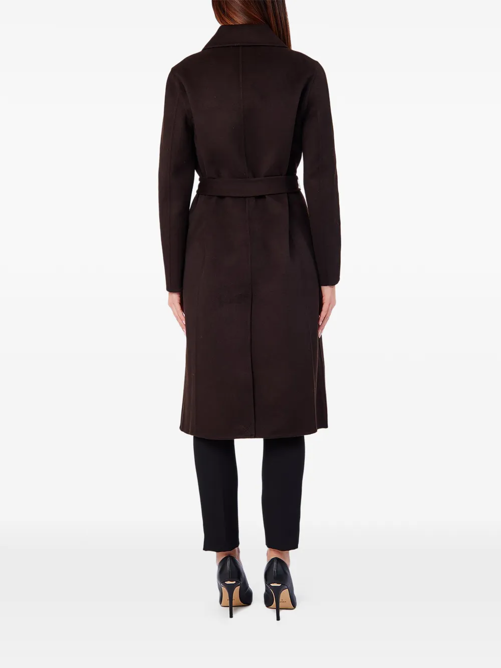LIU JO long coat with belt jewel Bruin