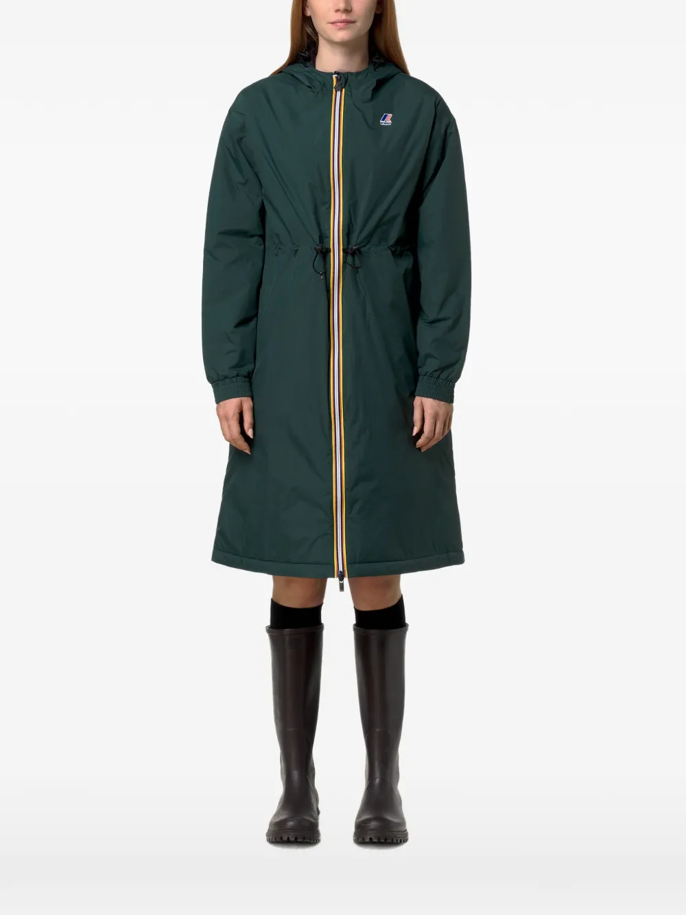 K-Way Le Vrau 4.0 Delia drawstring-waist hooded coat