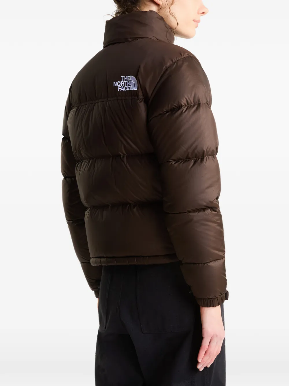 The North Face Donsjack met hoge hals Bruin