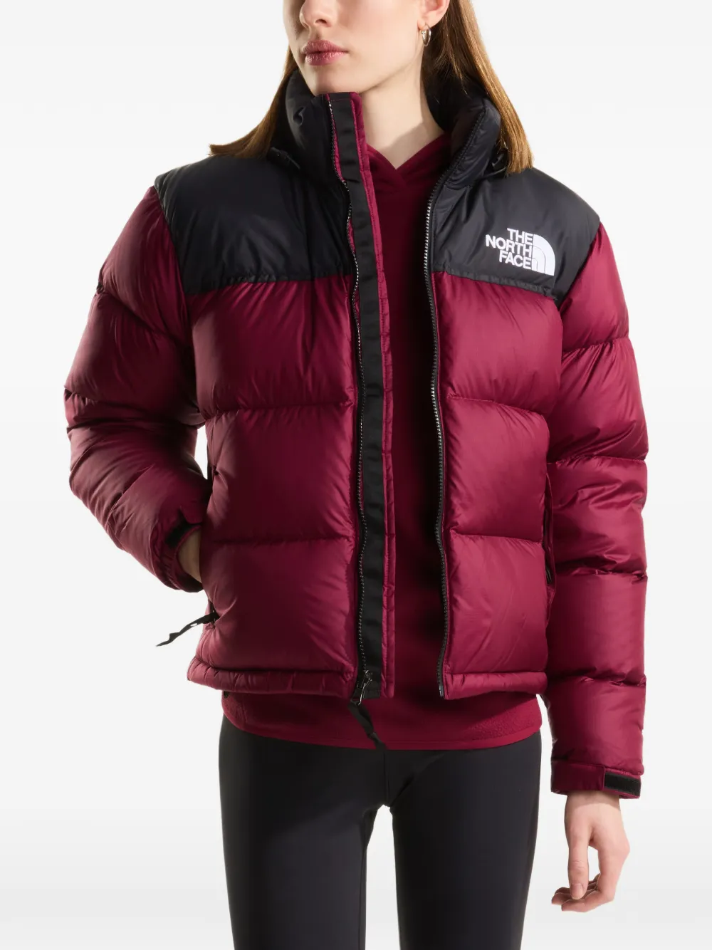 The North Face Donsjack met hoge hals Rood