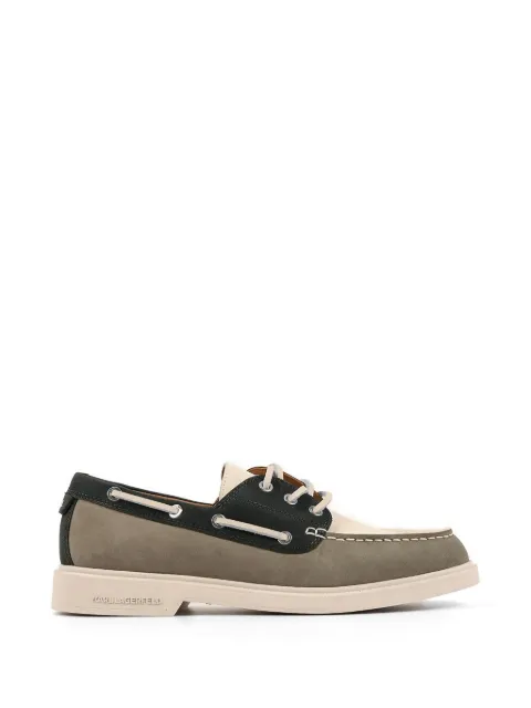 Karl Lagerfeld colour-block boat shoes