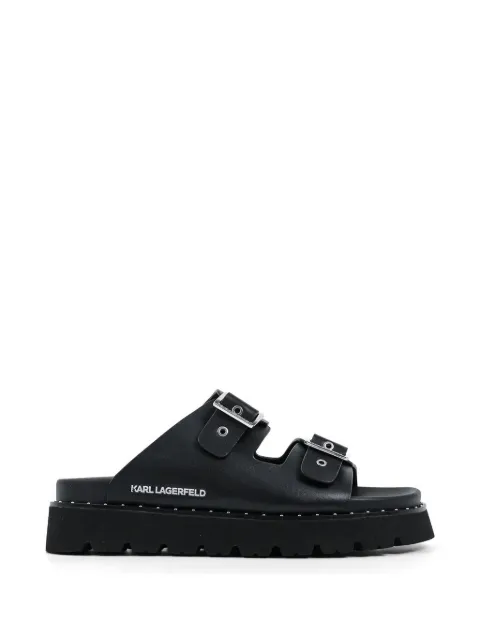 Karl Lagerfeld flip flops con cierre de hebilla lateral