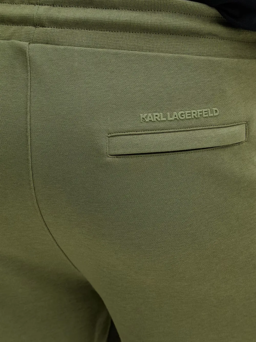 Karl Lagerfeld Shorts met geborduurd logo Groen