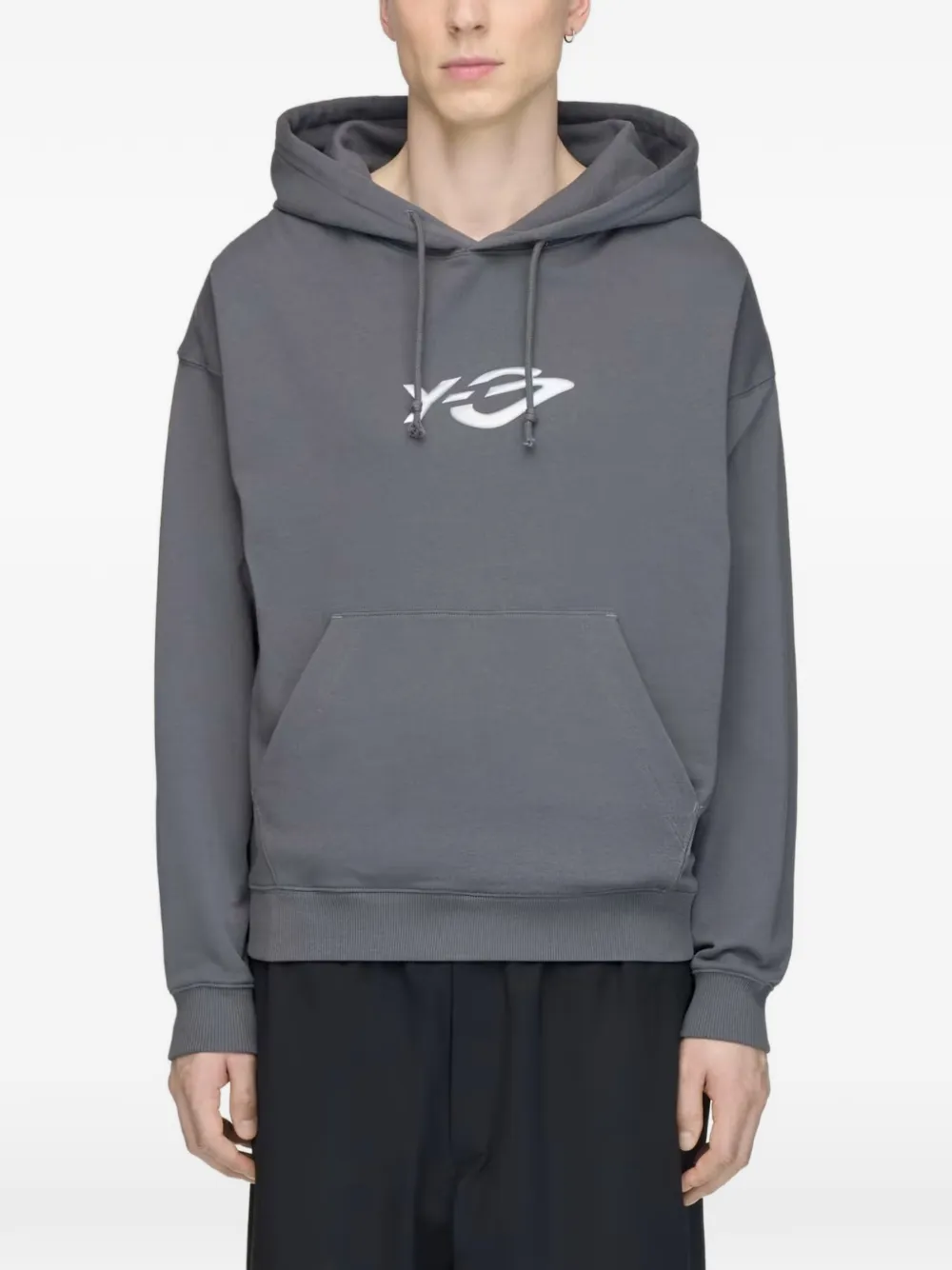 Y-3 French Terry Liquid logo hoodie Grijs