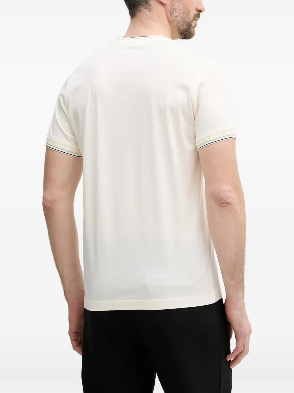 Karl Lagerfeld T-shirt met geborduurd logo Beige