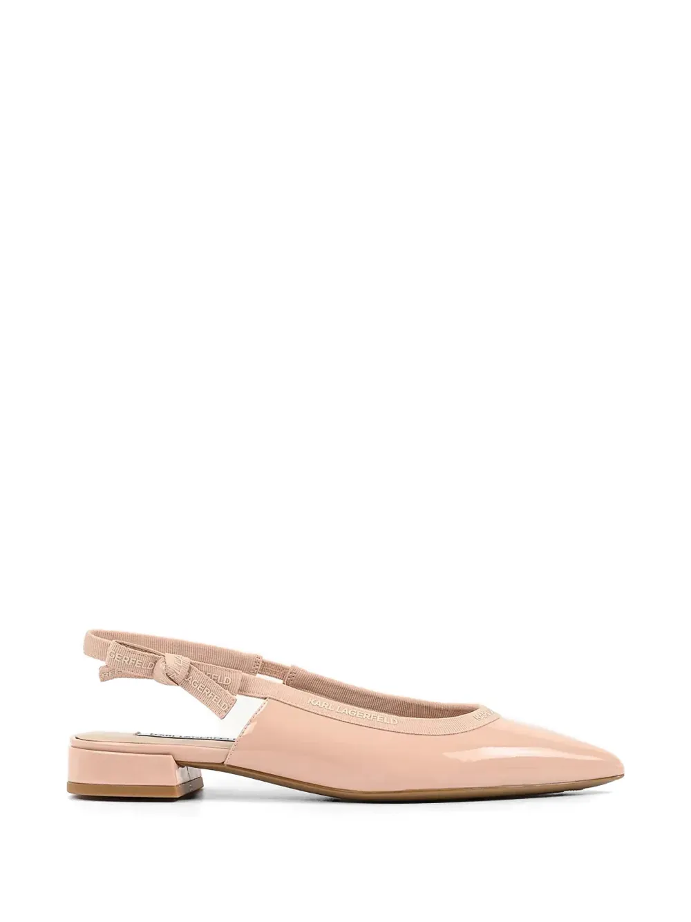 Karl Lagerfeld slingback pumps Roze