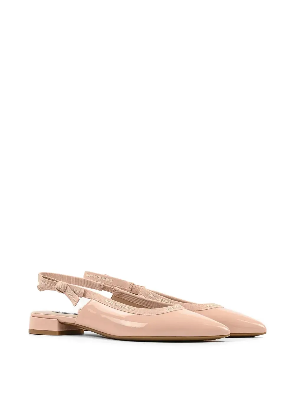Karl Lagerfeld slingback pumps Roze