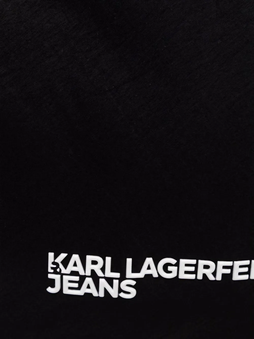 Karl Lagerfeld Jeans Shopper met ruches Zwart