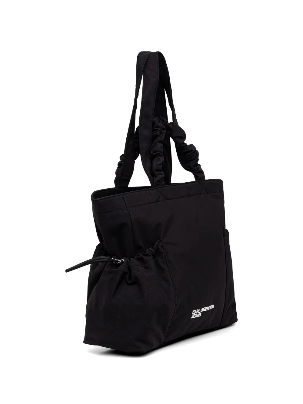 Karl Lagerfeld Jeans Shopper met ruches Zwart