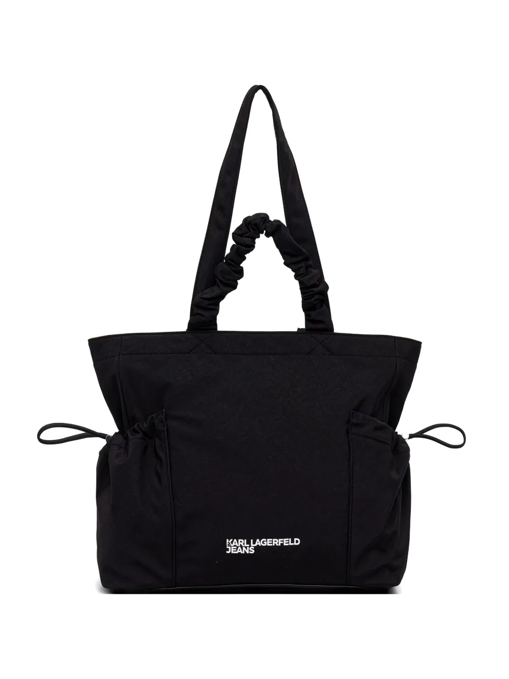 Karl Lagerfeld Jeans ruched-handle tote bag - Nero