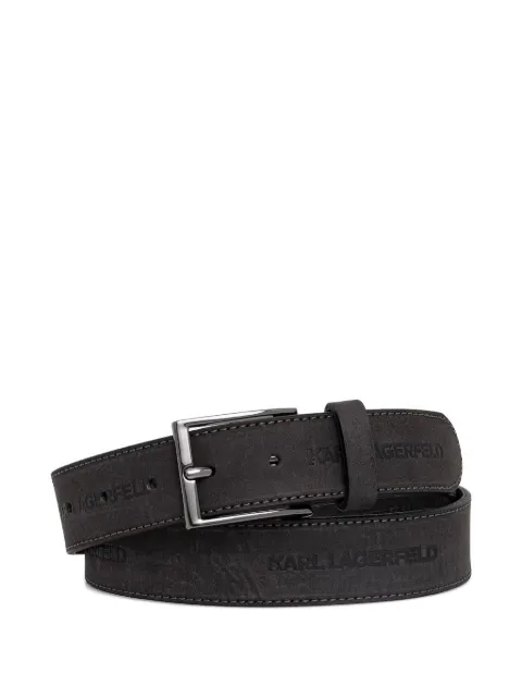 Karl Lagerfeld logo-embossed buckle-fastening belt