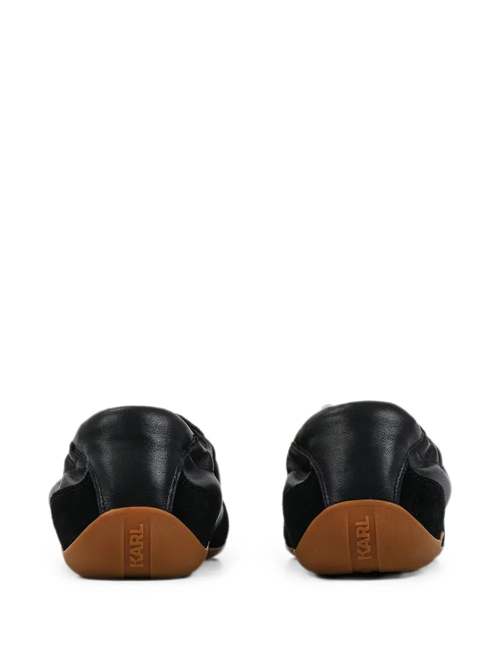Karl Lagerfeld logo-print panelled sneakers Zwart