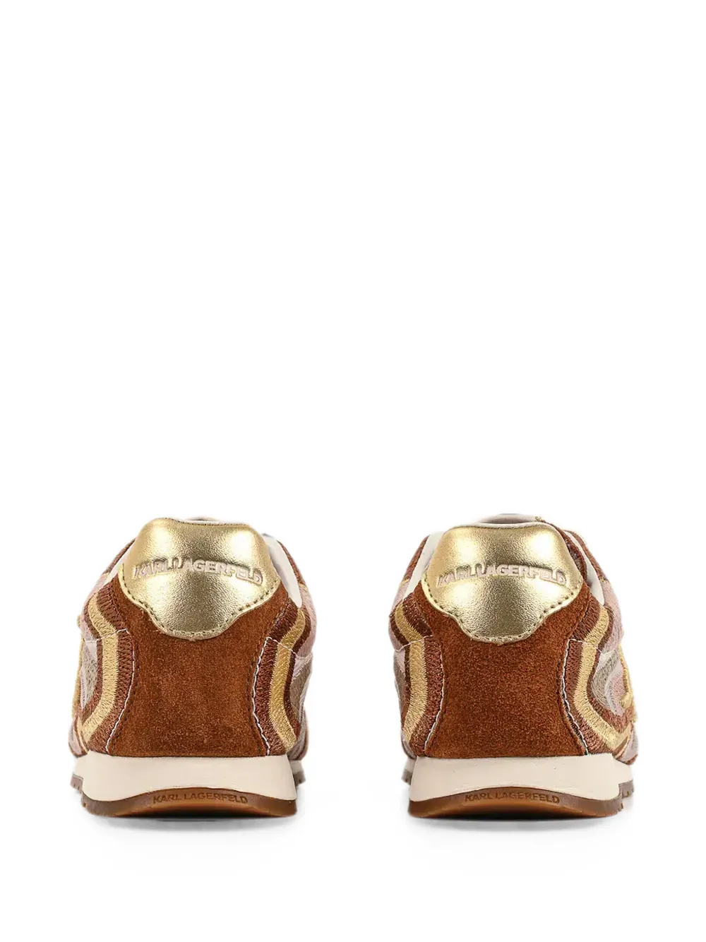 Karl Lagerfeld logo-embroidered sneakers Bruin