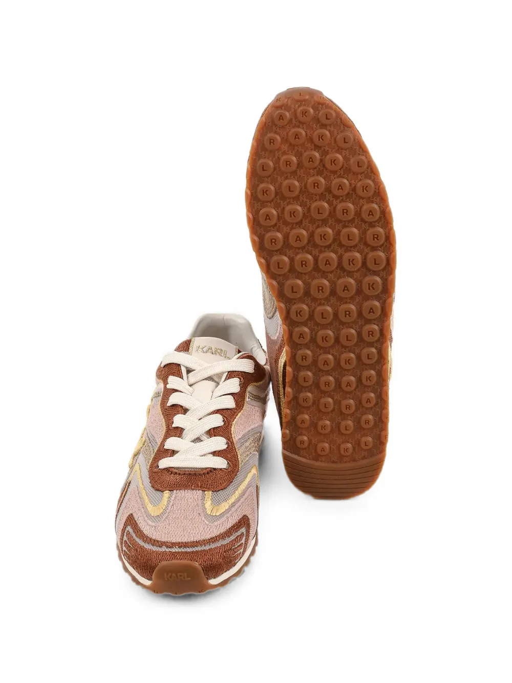 Karl Lagerfeld logo-embroidered sneakers Bruin