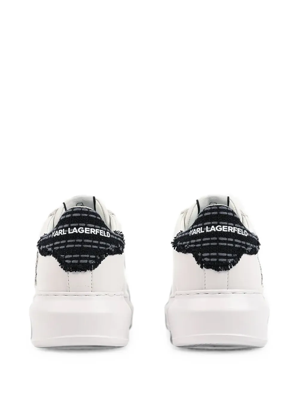 Karl Lagerfeld logo-detail platform sneakers Wit