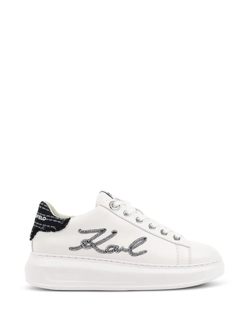Karl Lagerfeld logo-detail platform sneakers - Weiß