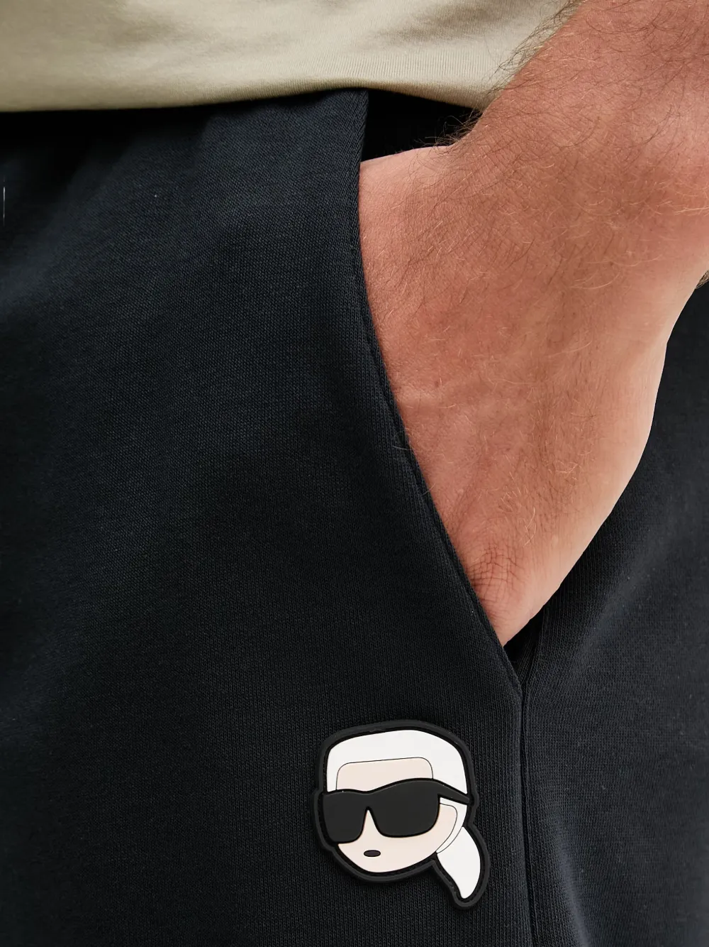 Karl Lagerfeld Shorts met trekkoord Zwart