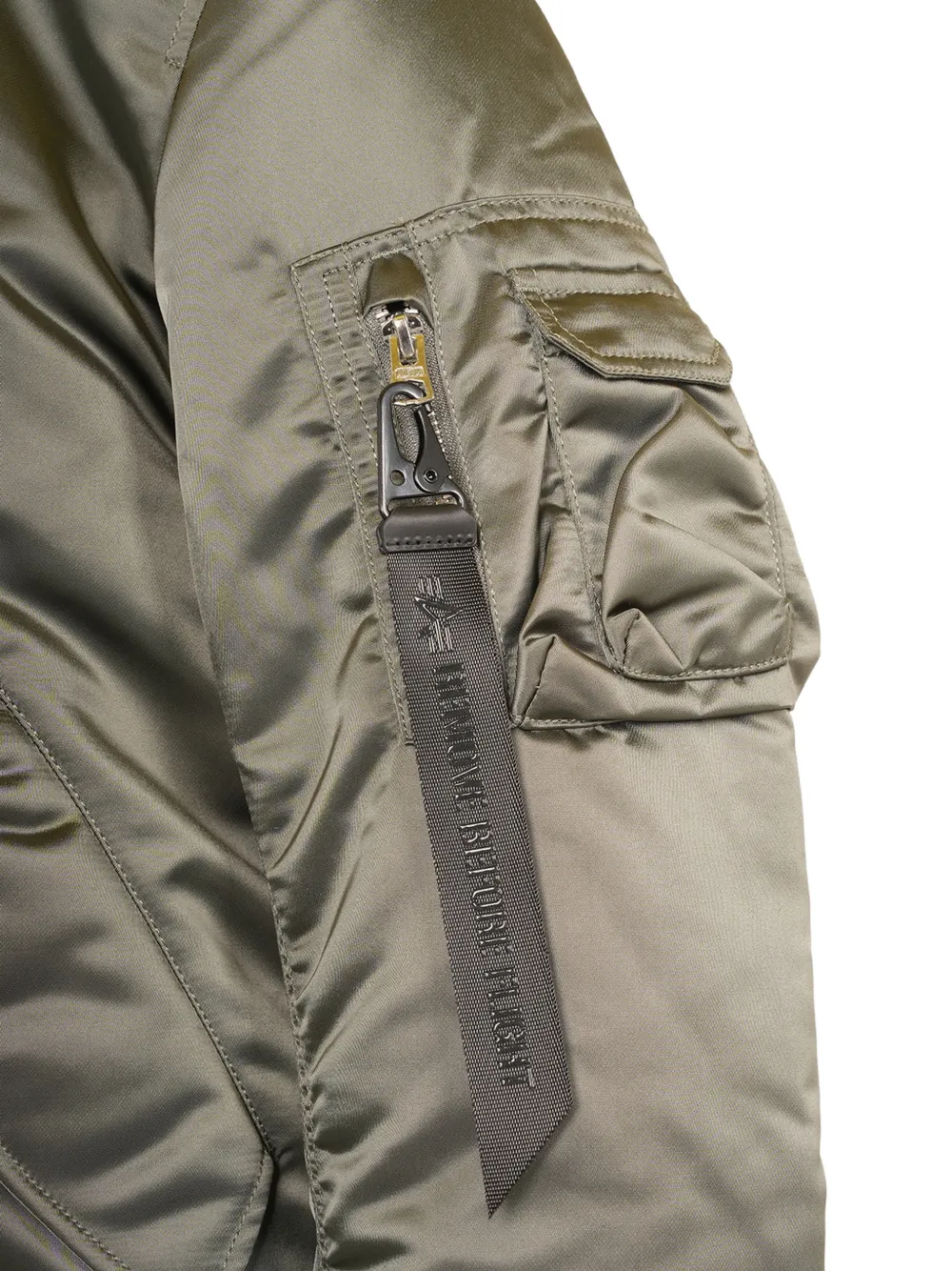 Alpha Industries Bomberjack met rits Groen