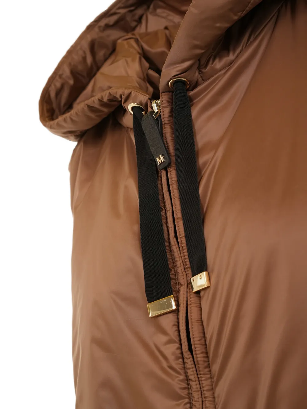 Max Mara The Cube gilet met capuchon Bruin