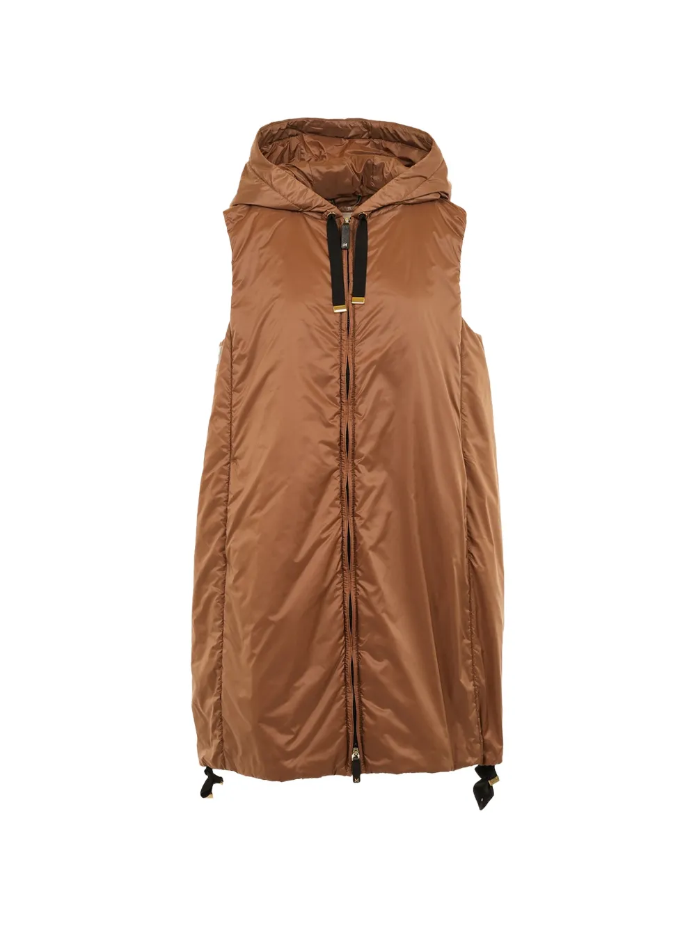 Max Mara The Cube hooded gilet - Marrone