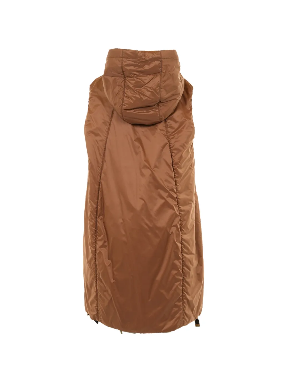 Max Mara The Cube gilet met capuchon Bruin