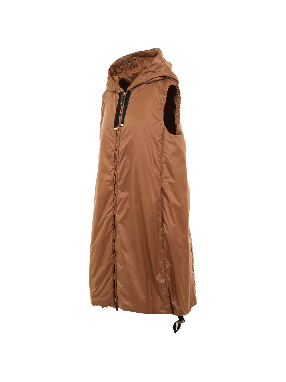 Max Mara The Cube gilet met capuchon Bruin