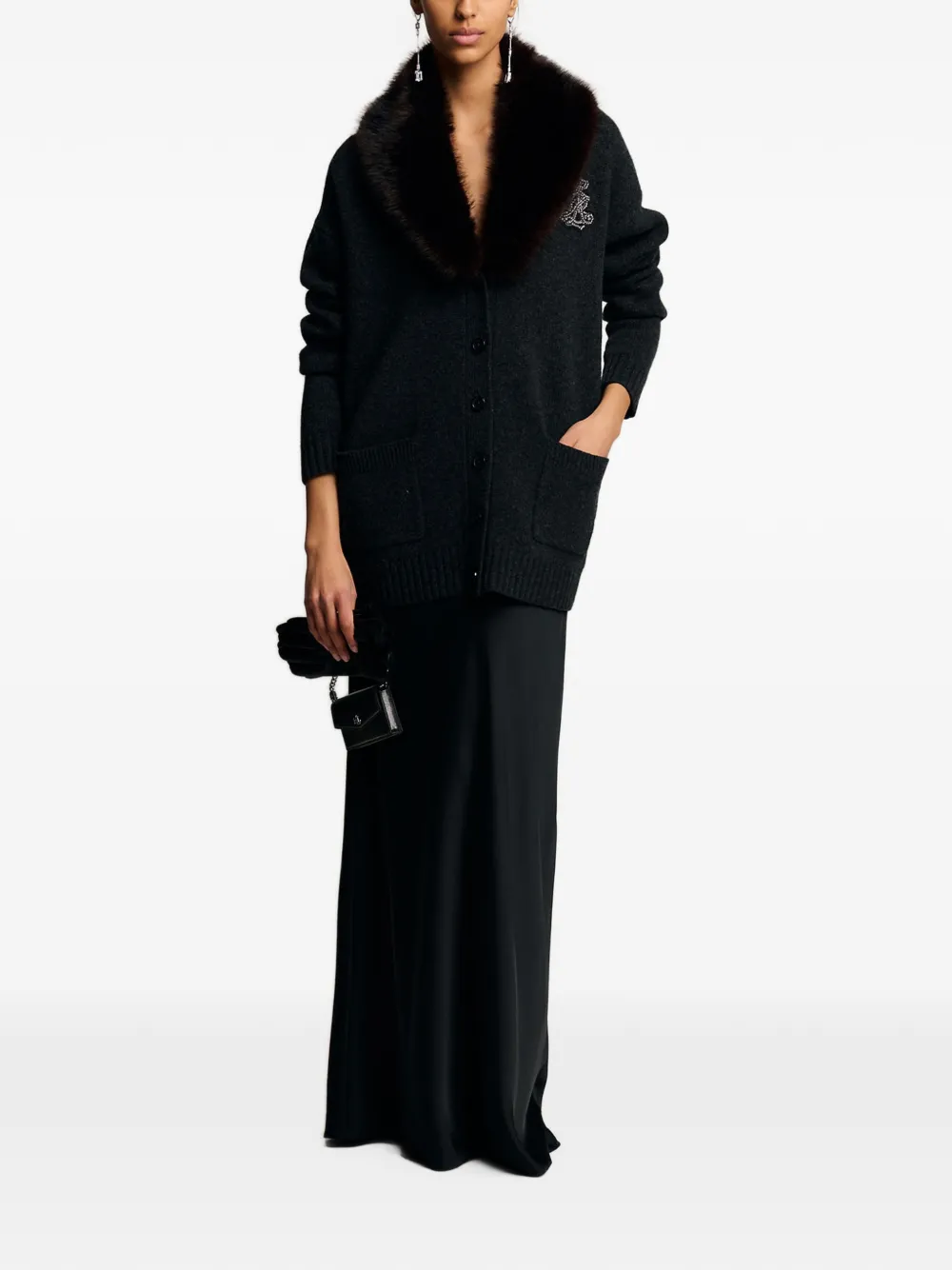 Lauren Ralph Lauren Vest verfraaid met logo's Grijs