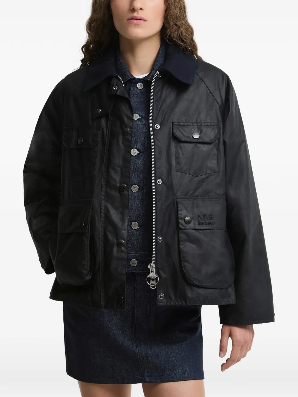 Barbour blue jacket Blauw
