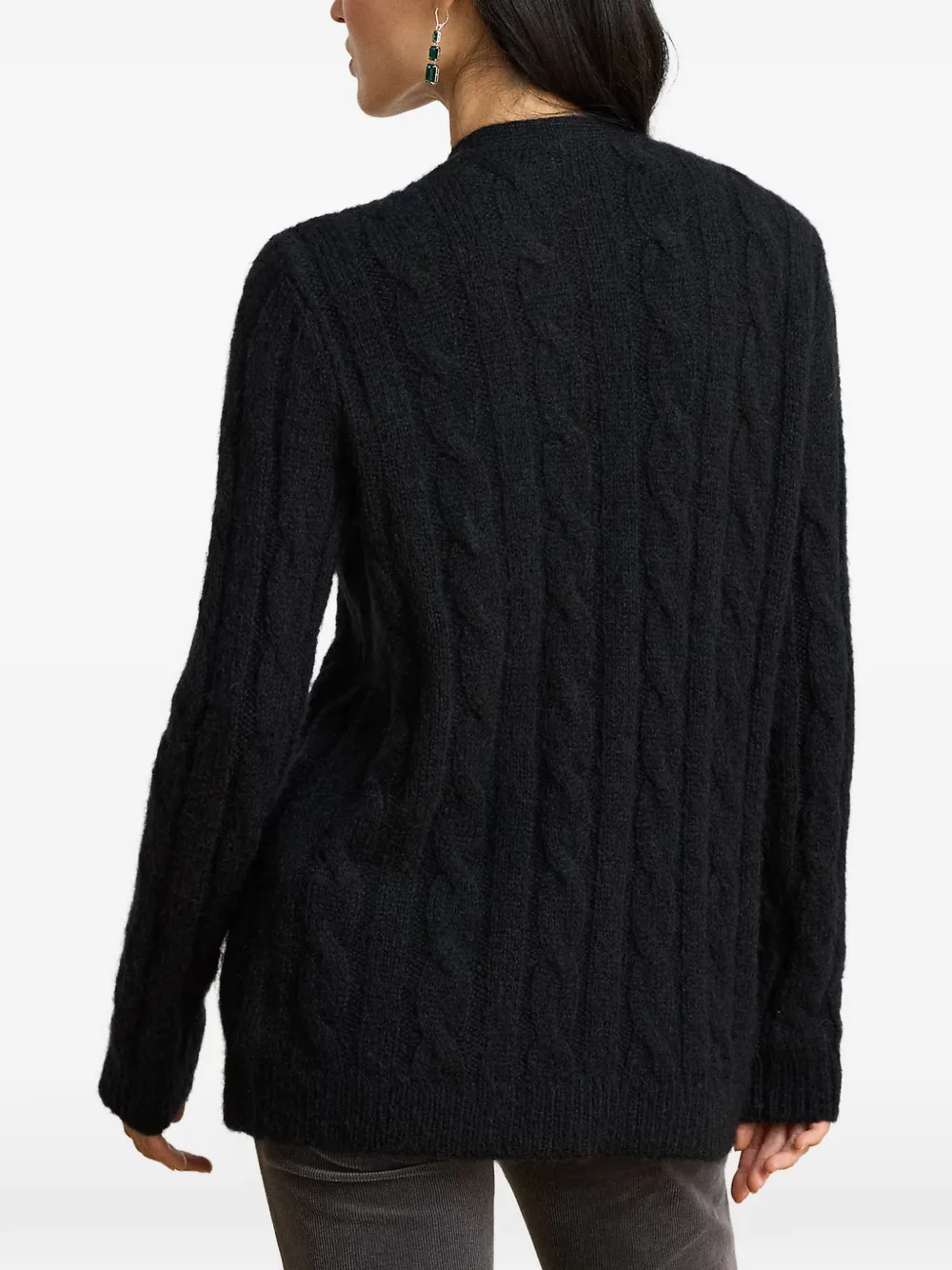 Lauren Ralph Lauren Fijngebreid vest Zwart