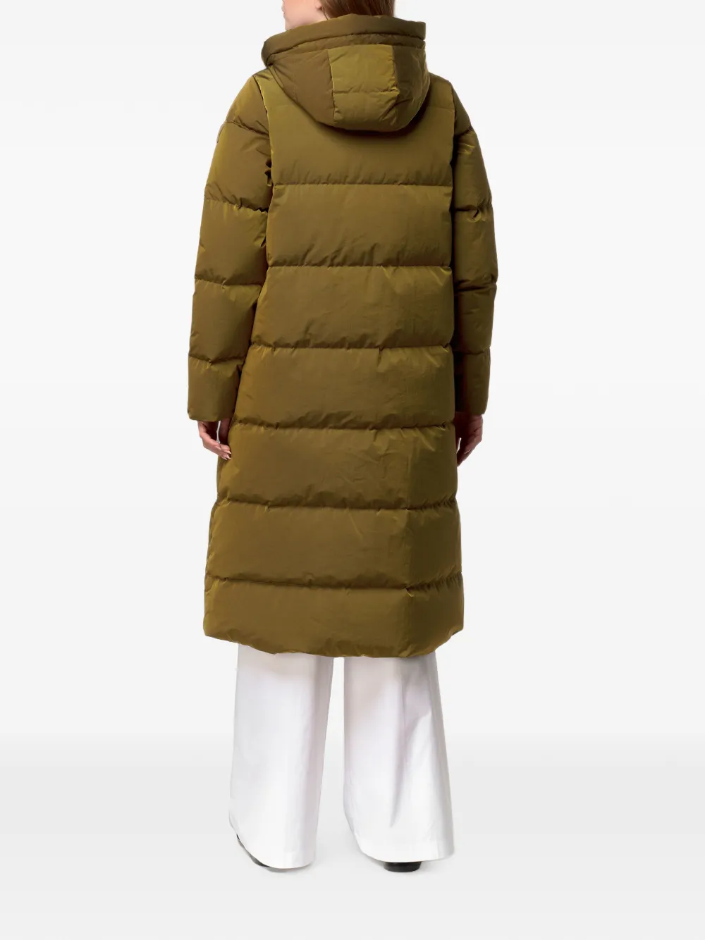 K-Way Gewatteerde parka met capuchon Bruin