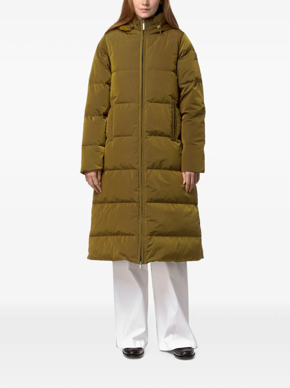K-Way Gewatteerde parka met capuchon Bruin