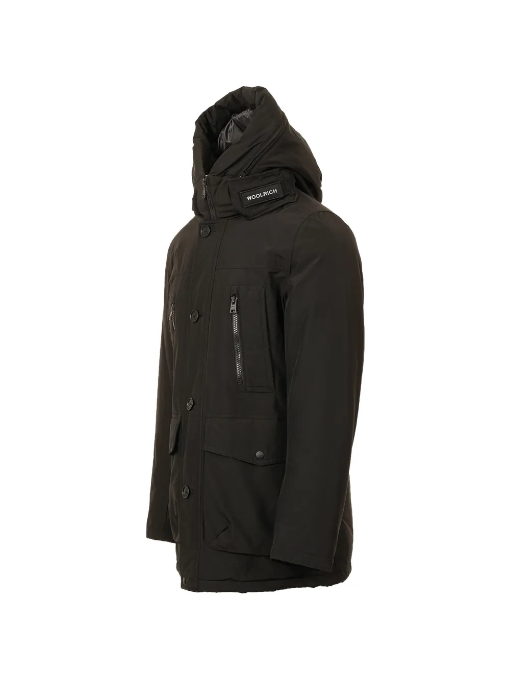 Woolrich Jack met capuchon en rits Zwart