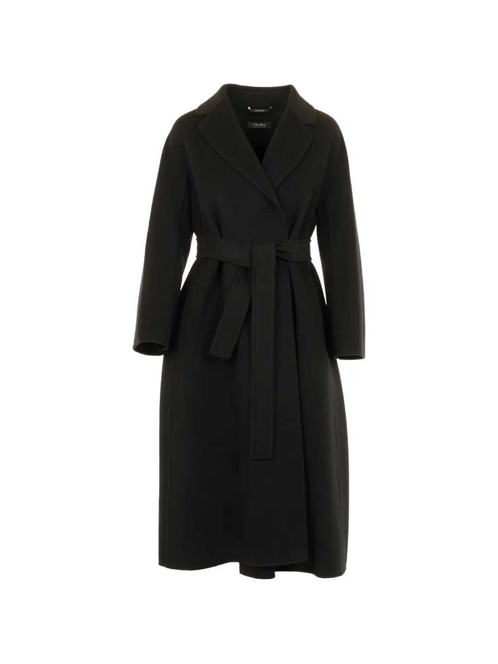 'S Max Mara belted single-breasted coat - Nero