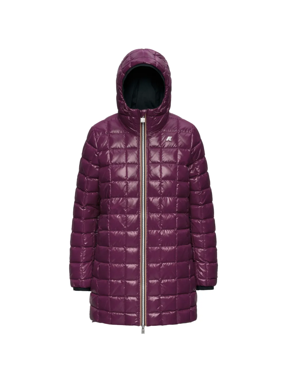 K-Way Sophie quilted reversible coat - Viola