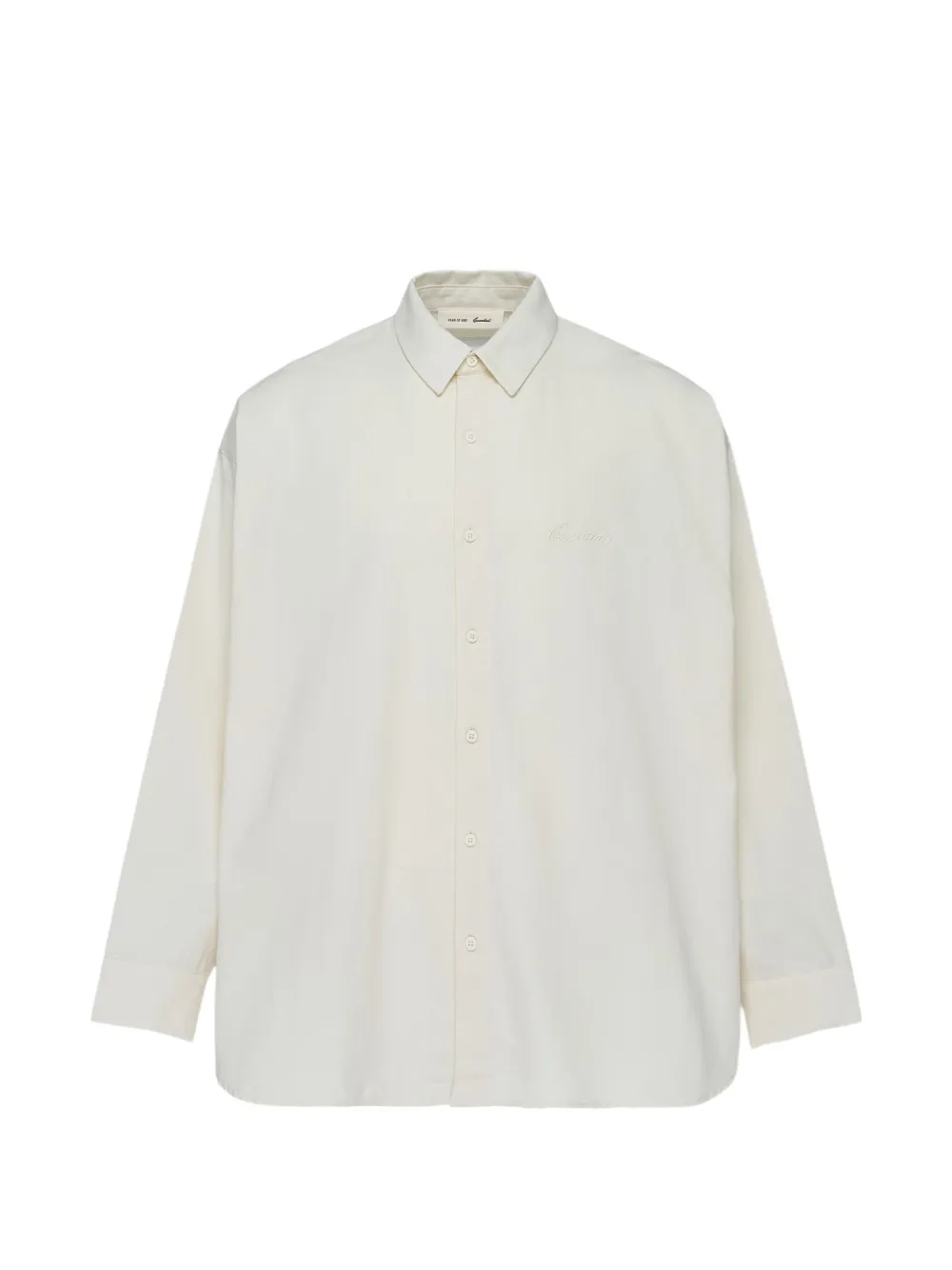 FEAR OF GOD ESSENTIALS logo-embroidered shirt - Nude