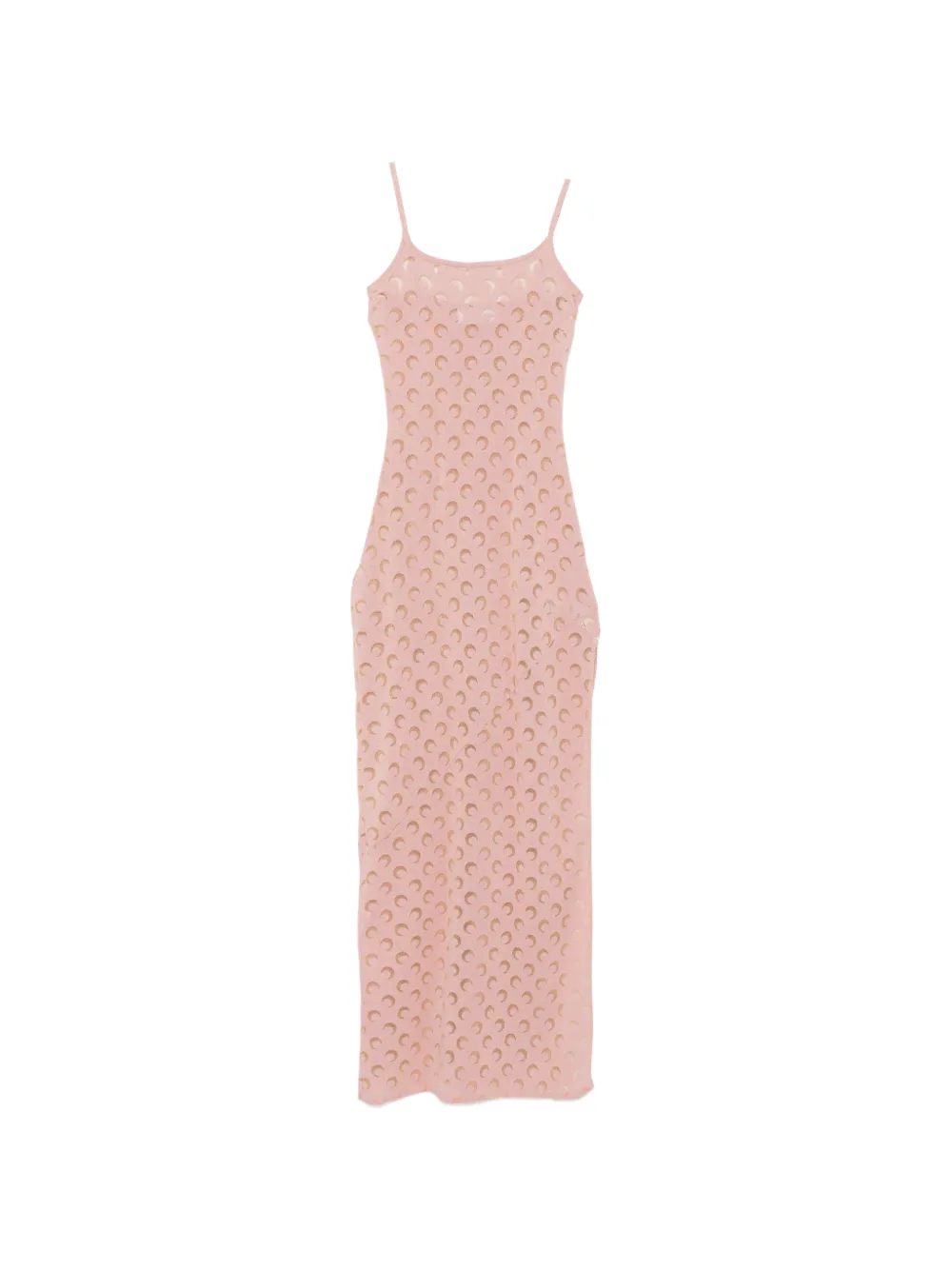 Marine Serre Crescent Moon-patterned maxi dress - Rosa