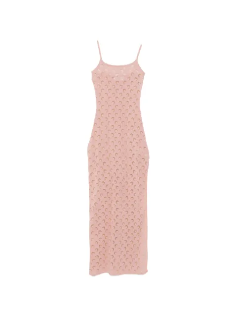 Marine Serre Crescent Moon-patterned maxi dress