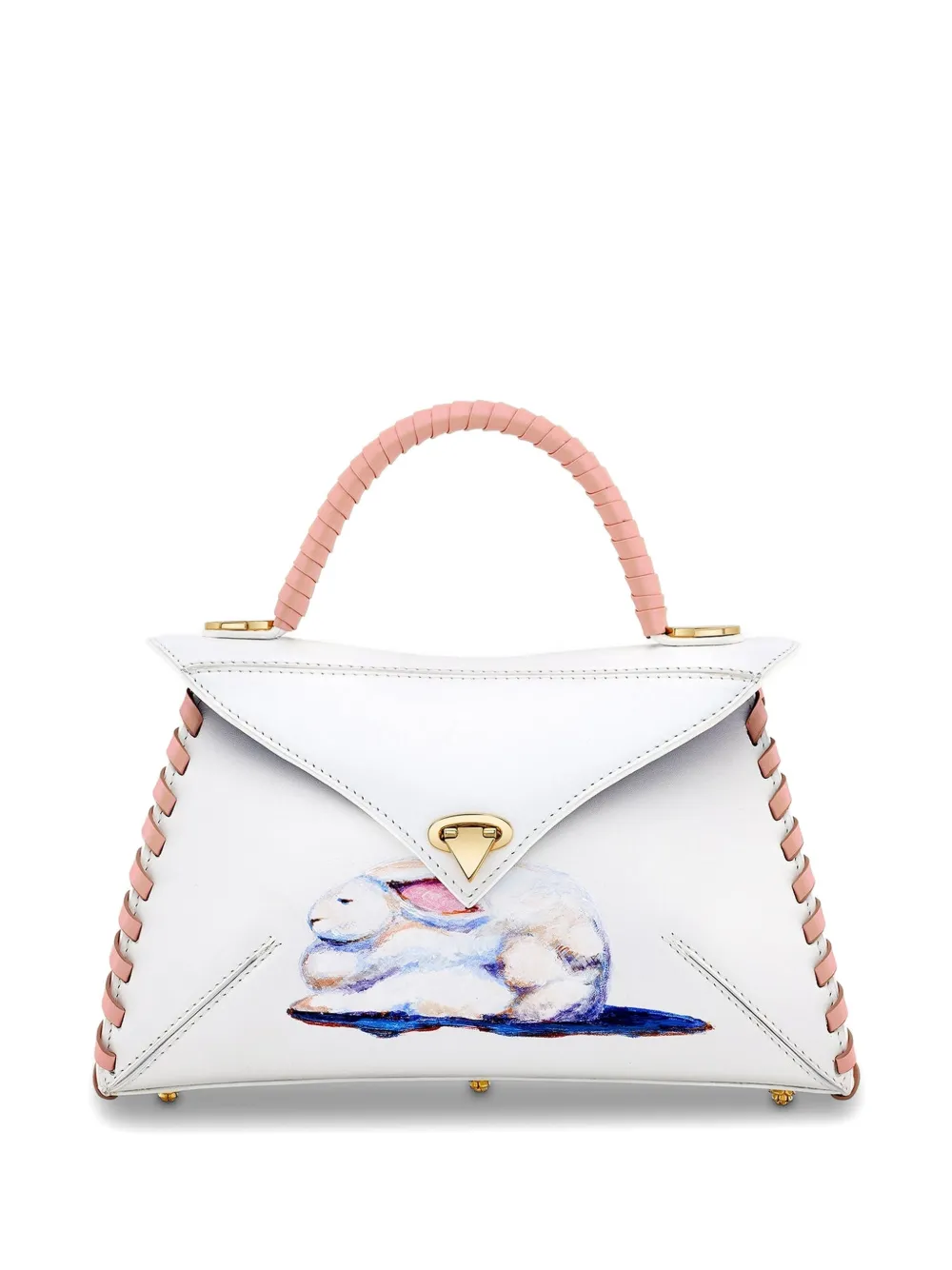 Tyler Ellis medium bunny-print tote bag - Bianco