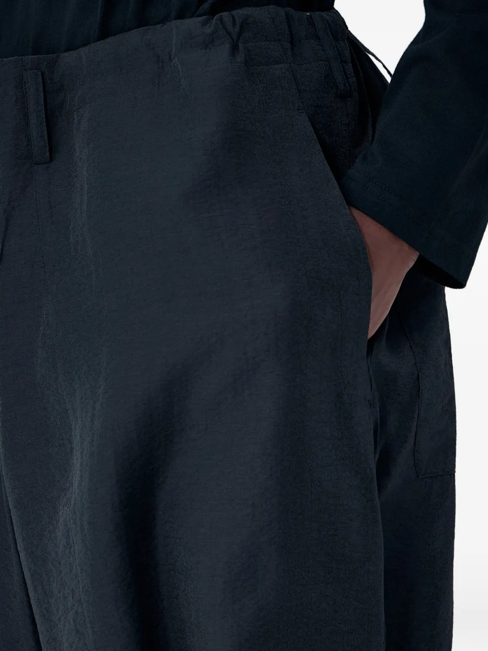 Yohji Yamamoto Shorts met trekkoord Zwart