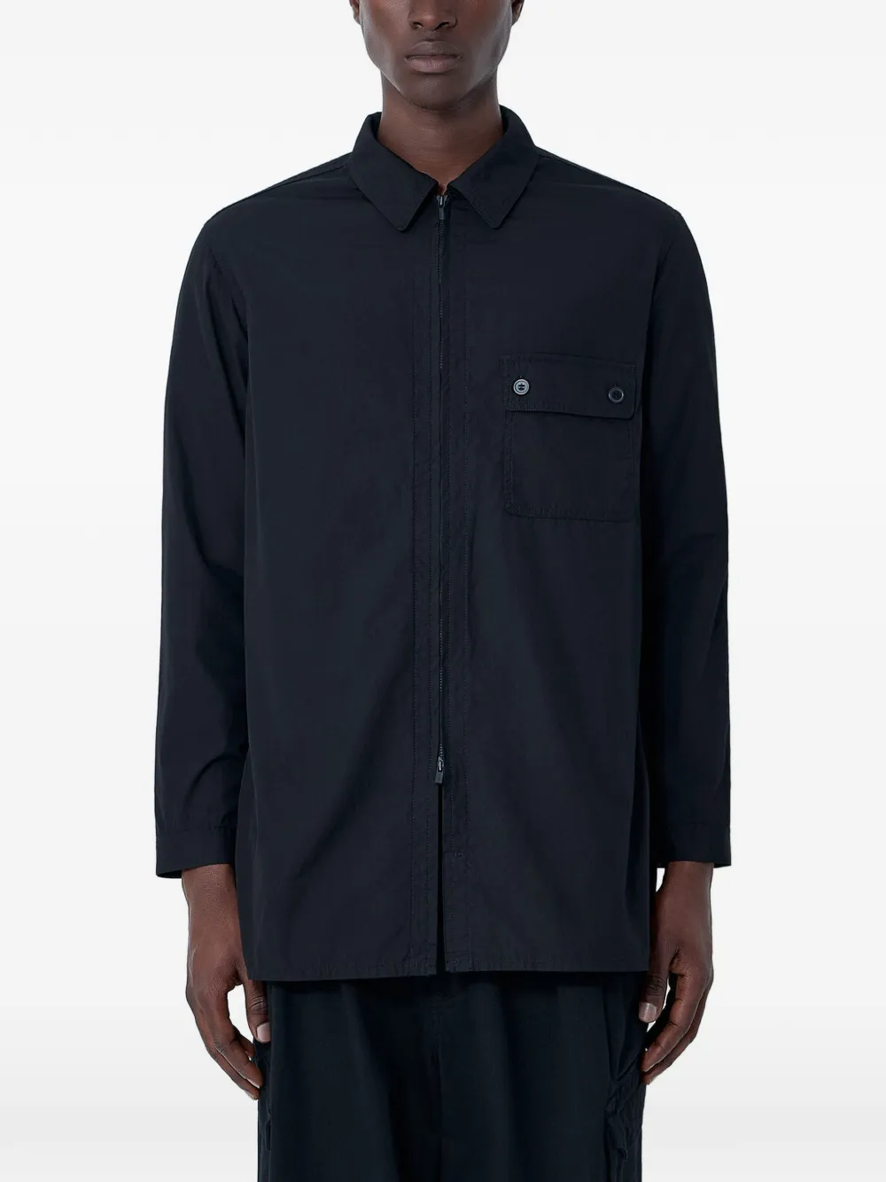 Yohji Yamamoto zip-fastening pocket shirt - Nero