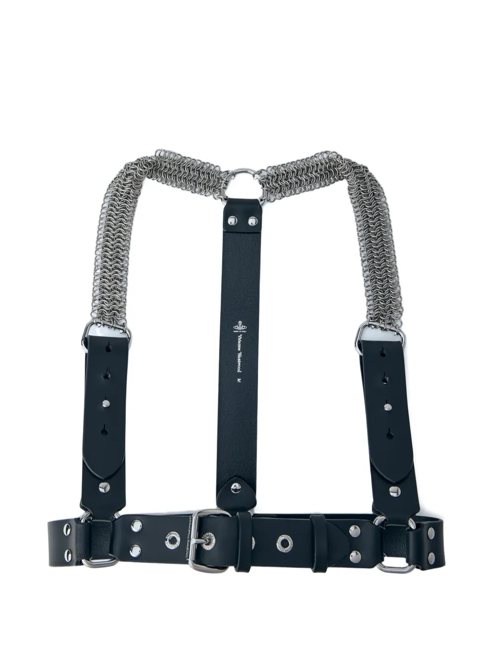 Vivienne Westwood logo-detail leather braces - Schwarz